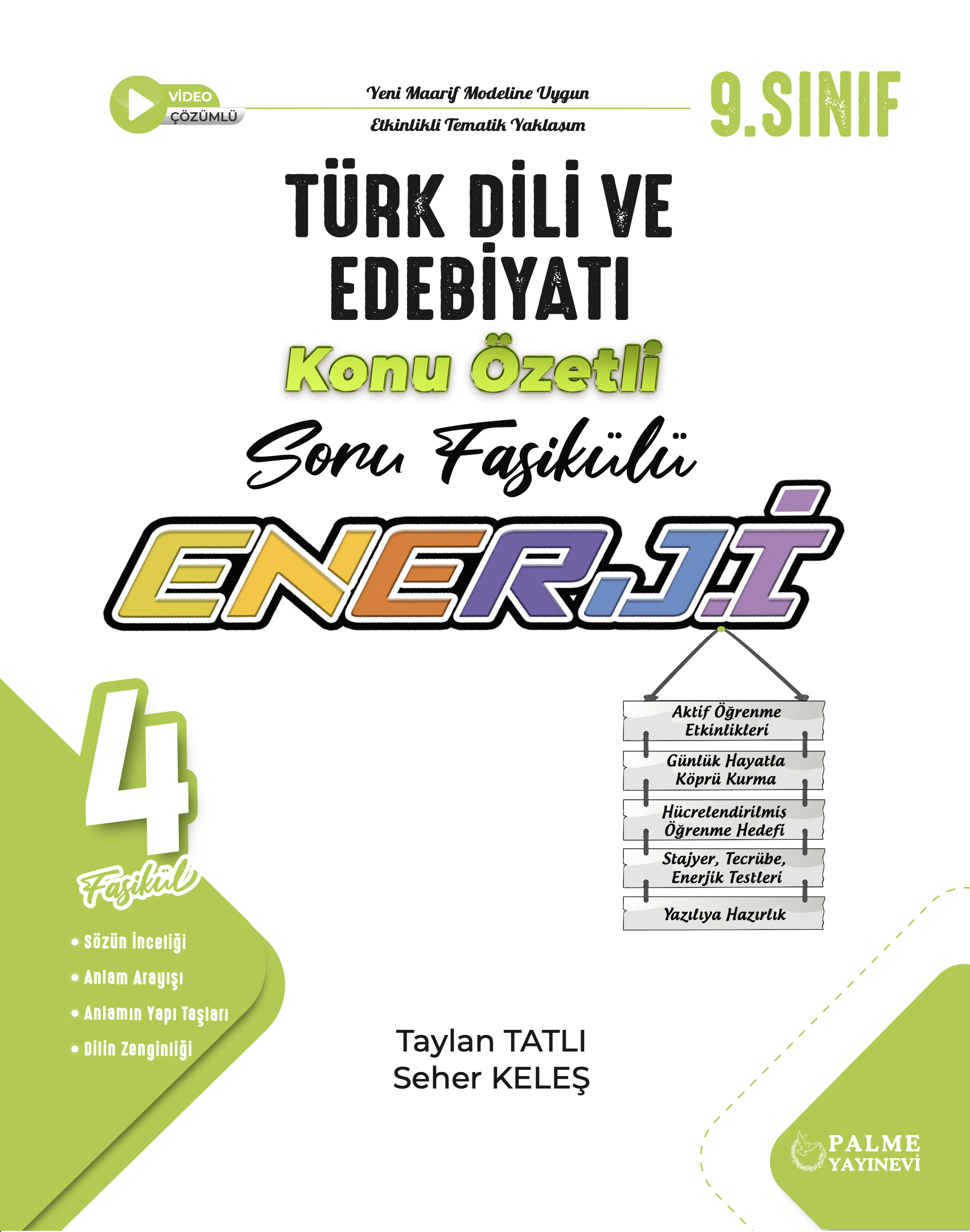 9. SINIF ENERJİ TÜRK DİLİ VE EDEBİYATI KONU FASİKÜLÜ